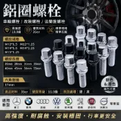 M14*1.5 鋁圈改裝加長螺栓汽車輪胎圈改裝螺絲改裝螺桿 賓士 寶馬 奧迪 福斯 斯柯達 標緻 沃爾沃等車型 螺絲