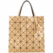 ISSEY MIYAKE 三宅一生 BAOBAO LUCENT 6x6 金屬感霧面幾何手提托特包(橘色)