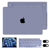 新款Air15鏤空奶油磨砂保護殼 適用於MacBook 2024 Air15.3寸 M2 M3芯片外殼帶注音鍵盤膜