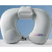 中華航空按壓充氣頸枕/U型枕/旅行充氣枕/護頸枕/充氣頸枕/充氣枕/自動充氣枕/旅行枕/華航周邊/午睡枕/飛機枕