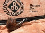 ★斗一斗 煙具★英國 BBB 銀行家煙斗 金3B 石楠木 手工煙斗 2.5mm煙斗#BBA750