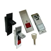 (店+)電器箱把手鎖 壓扣式把手 83mm (有附鎖) 配電箱鎖 電氣箱鎖 開關箱 門鎖