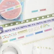 (店+)【YUBU】BGM 5mm幅 燙金紙膠帶