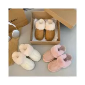 (店+)韓國東大門 可愛毛毛雪靴拖鞋 加厚內刷毛羊羔毛 保暖拖鞋 雪地拖鞋 毛毛拖鞋 羊羔毛拖鞋 居家拖鞋 外穿拖鞋
