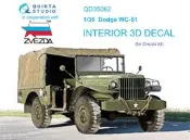 【客之坊】QUINTA  35062 1/35 Dodge WC-51 3D打印貼 配 紅星 Zvezda