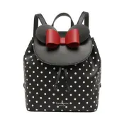 kate spade 迪士尼聯名皮革後背包－黑色點點