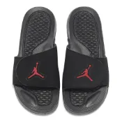 Nike 拖鞋 Jordan Hydro V Retro GS 大童 女鞋 黑 紅 喬丹 魔鬼氈 555511-061