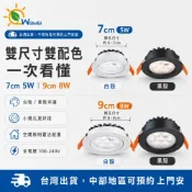 (店+)【DanceLight 舞光】舞光 LED 歡笑崁燈 9cm 8w 7cm 5w 燈具 LED燈 投射燈 崁燈 LED崁燈 白殼 黑殼