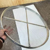 🔥臺灣2個/304篩子不銹鋼絲網篩晾曬加固圓形烘焙茶葉篩攤青烘幹機
