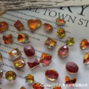 Rainbow Nail K9 美甲鑽 美拉德系列混合鑽 巧克力色系 異形尖底鑽 美甲鑽