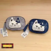*♡*新品 日本kusuguru 猫咪零錢包收納包 化妝包耳機包 1-2日內出貨《Anna的百寶箱》