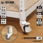 【宏升角鋼】免螺絲角鋼架專用輪 【含稅價】【免運】台灣製造｜活動輪｜角鋼輪｜角鋼專用｜角鋼配件｜靜音輪｜儀器輪｜
