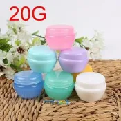 蜜豆奶小舖/瓶瓶罐罐蘑菇瓶/空瓶/ 隨身瓶/旅行組/藥膏盒/化妝保養品分類瓶 6色馬卡龍乳霜分裝瓶子-20G