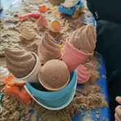 【可開收據】玩沙冰淇淋沙灘玩具甜筒模具挖玩沙工具套裝幼兒園兒童玩具過家家