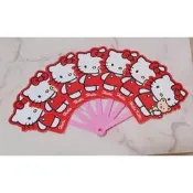 🎀🎀🎀 凱蒂貓 KT Hello Kitty造型的摺疊扇子 全新正版現貨 ✨好用好涼～好攜帶♡
