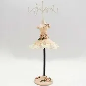 ♥小花花日本精品♥ 日本玫瑰芭蕾舞裙飾品架 造型鑰匙架 掛飾架 99972905