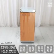 Abis 客製商品-豪華升級款不鏽鋼20KG用瓦斯桶台/流理台/工作台/收納廚具-多款門板可選(桶身304)
