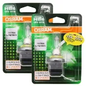 【Osram 歐司朗】長壽型4倍 HB4/9006/ 2入 汽車原廠燈泡 12V 51W(公司貨/保固四年)
