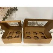 杯子蛋糕盒 牛皮紙盒 4入裝 6入裝 包裝盒 點心盒 甜點包裝