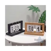 (店+)北歐ins風 創意木質翻頁日曆 簡約質感桌面擺設 行事曆 日曆 桌曆 日期 實木桌曆 實木日曆 實木 年曆
