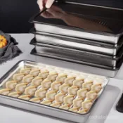 臺灣出貨24H🚀316不銹鋼餃子盒保鮮盤方盤帶蓋多用野餐多用收納盒 不鏽鋼保鮮盒 帶蓋餃子盒