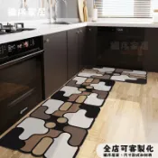 台灣出貨 可客製 美式拼圖 廚房地墊 矽藻土 吸水吸油 大尺寸 速幹止滑 軟式矽藻土地墊 長條型防滑脚踏墊 珪藻土軟地墊