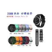 殼起來3C手機配件 【矽膠錶帶】Garmin Fenix 5X 快拆 快扣 錶帶 26mm