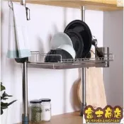 台灣公司 可開發票 韓國頂天立地廚房不鏽鋼瀝水架小型40cm (單層雙層三層) 廚房收納架 廚房層架 碗筷架 碗盤收納