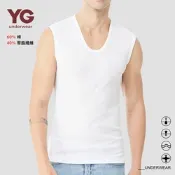 【YG 天鵝內衣】輕著感透氣羅紋寬肩背心