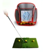 艾特斯良品 {限時優惠}室內高爾夫球練習網揮桿練習器切桿網GOLF集球打擊墊目標折疊集網