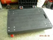 烏龜車平板車 180kg  3英吋TPR灰輪 / PU紅輪 凹板六格籃車 四輪手推車 棧版車 忍者龜