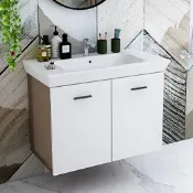 VitrA  現貨 歐洲進口  土耳其製 臉盆SZ-W775 臉盆寬85公分 臉盆+浴櫃(吊櫃)+水龍頭+全部配件