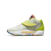 (店+)【NIKE 耐吉】CZ0170-101 Nike KD 14 EP Cyber 圓頭系帶 中幫 籃球鞋 男女同款 白綠 國內版