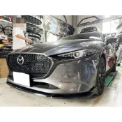 MAZDA3 19後 馬3 四代馬三 五門 DK版 鋼琴烤漆黑 專用前下巴 前定風翼 前鏟 前擾流板 下擾流板 改裝下巴