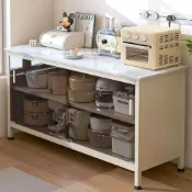 (店+)【優品星球】岩板推拉門餐廚櫃 85公分(餐櫃 電器櫃 餐邊櫃 中島 廚房置物櫃 收納櫃)