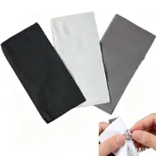 【比比昂】大號銀飾拋光布，四層銀飾拋光布，3 件套，32 x 25 厘米，珠寶清潔劑，貴金屬，銀飾，金屬拋光，保養，拋光處理，配件