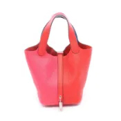 【DOKODEMO】【二手】愛馬仕 HERMES 手提包 Picotin Lock Casaque 2 PM Rose Extreme Rouge Couleur Blue Zanzibar Rose Extreme/Blue Zanzibar