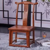 紅木傢具 花梨木刺蝟紫檀小靠背椅實木兒童餐椅中式兒童沙髮椅子