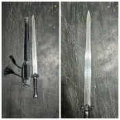 【御宗】秦王漢劍古代人兵器龍泉劍猛鋼一體寶劍擺件工藝品未開刃