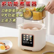 【台灣出貨】多功能蒸蛋機 110V煮蛋機 多功能早餐機 煮蛋機 溫泉蛋溏心蛋 彩屏顯示 預約定時 迷你蒸蛋器