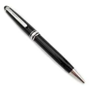 【MONTBLANC 萬寶龍】大師傑作（大班）系列鍍鉑金 經典 原子筆(P164 小班 2866)