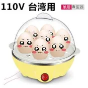 【品質認證】家用蒸蛋器多用迷你蒸飯器小單層煮蛋器自動斷電早餐機美規110V