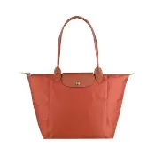 【LONGCHAMP】LONGCHAMP尼龍Le Pliage肩背托包(大/栗子棕)