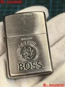 【智慧嚴選】Zippo98年G月權心燻銀BOSS咖啡外殼僅外殼無內