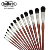 日本 HOLBEIN專業精品級 好賓 700F 黑貂水彩筆 (半圓) #1號 單支價格