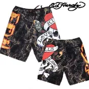 【美國Levis專賣】33腰現貨優惠 ED HARDY LOVE KILL SLOWLY 愛殺 海灘褲 衝浪褲 短褲 