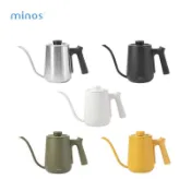 【沐湛咖啡】Minos 600ml Neko 黑貓手沖壺/細口手沖壺 蓋子可鎖溫度計 內附刻度線