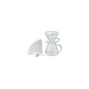 (店+)【HARIO】HARIO Simply 簡約玻璃手沖壺組 V60 2-4人份