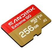 SANDISK Extreme GO 256G microSDXC U3 UHS-I V30 A2 記憶卡 代理商公司貨