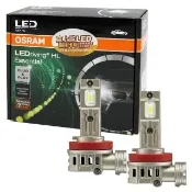 【Osram 歐司朗】LED直上歐 H8/H9/H11/H16 汽車大燈/直上型燈泡 6000K/冷白光 公司貨(2入)